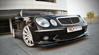 Maxton Design Front extension black gloss - Mercedes E...