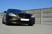 Maxton Design Front extension black gloss - Mercedes S-Class W221 AMG