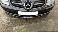 Maxton Design Front extension black gloss - Mercedes SLK R171 Standard bumper