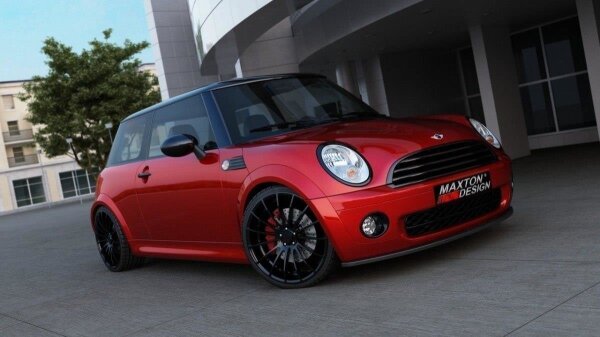 Maxton Design Front extension black gloss - Mini Cooper