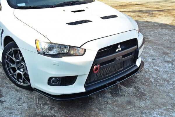 Maxton Design Front extension V.1 black gloss - Mitsubishi Lancer Evo X