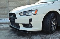 Maxton Design Front extension V.1 black gloss - Mitsubishi Lancer Evo X