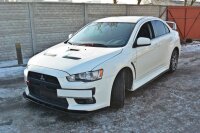 Maxton Design Front extension V.1 black gloss - Mitsubishi Lancer Evo X