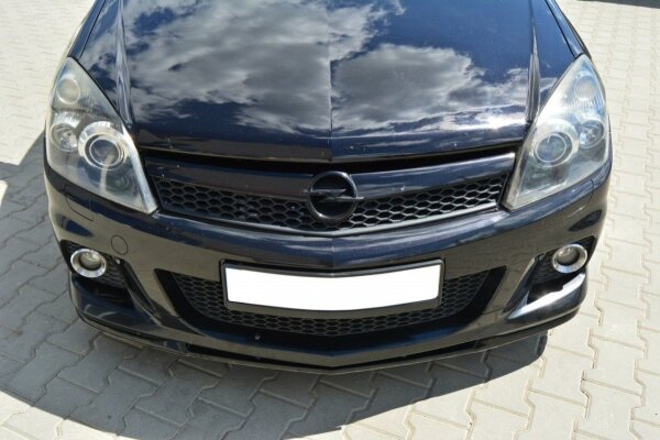 Maxton Design Front extension black gloss - Opel Astra H OPC / VXR Nurburg