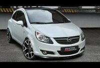 Maxton Design Front extension black gloss - Opel Corsa D (Pre-Facelift)