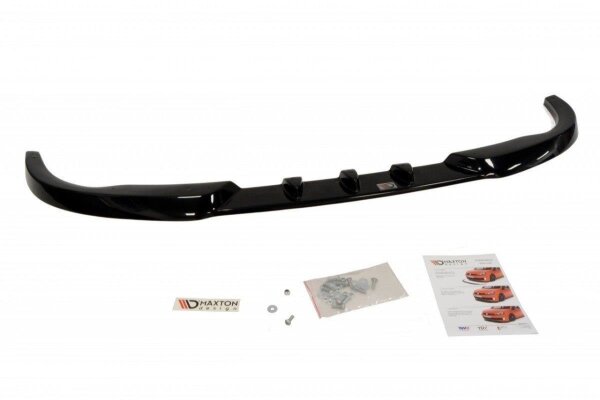 Maxton Design Front extension black gloss - Peugeot 206 (for: CC, RC, GTI, S16, XSI, XS, Sport)