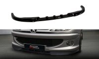 Maxton Design Front extension black gloss - Peugeot 206 (for: CC, RC, GTI, S16, XSI, XS, Sport)