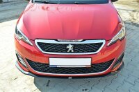 Maxton Design Front extension V.1 black gloss - Peugeot 308 II GTI