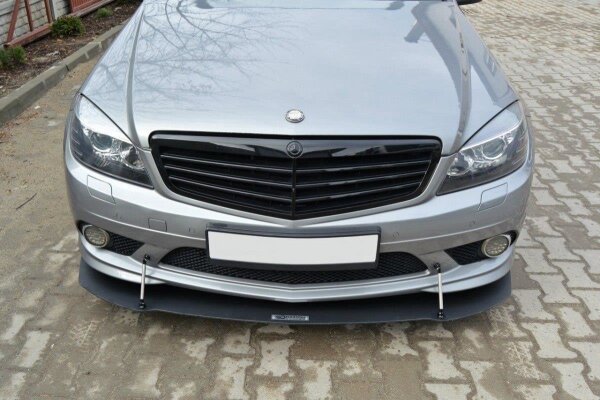 Maxton Design Racing Front extension - Mercedes C W204 AMG-Line (Pre-Facelift)