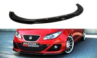 Maxton Design Front extension black gloss - Seat Ibiza IV...