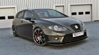 Maxton Design Front extension V.1 black gloss - Seat Leon MK2 Cupra FR Facelift