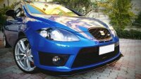 Maxton Design Front extension V.1 black gloss - Seat Leon MK2 Cupra FR Facelift