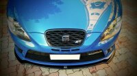 Maxton Design Frontansatz V.1 schwarz Hochglanz - Seat Leon MK2 Cupra FR Facelift