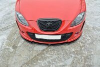 Maxton Design Frontansatz schwarz Hochglanz - Seat Leon...