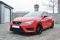 Maxton Design Front extension black gloss - Seat Leon III Cupra / FR