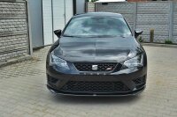 Maxton Design Front extension black gloss - Seat Leon III Cupra / FR