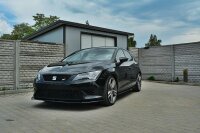 Maxton Design Front extension black gloss - Seat Leon III Cupra / FR