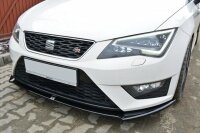 Maxton Design Front extension black gloss - Seat Leon III Cupra / FR