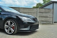 Maxton Design Frontansatz schwarz Hochglanz - Seat Leon III Cupra / FR