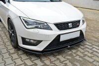 Maxton Design Frontansatz schwarz Hochglanz - Seat Leon III Cupra / FR