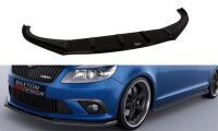 Maxton Design Front extension black gloss - Skoda FABIA...