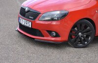 Maxton Design Front extension black gloss - Skoda FABIA MK2 RS