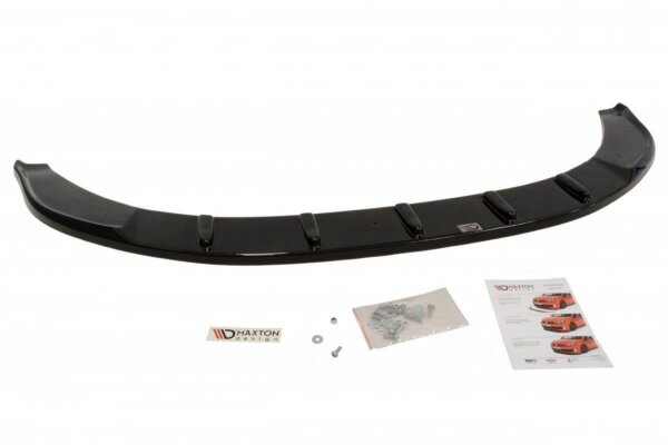 Maxton Design Front extension black gloss - Skoda Superb MK2 (for Sport Front extension)