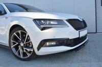 Maxton Design Front extension V.1 black gloss - Skoda...