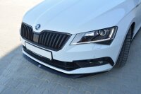 Maxton Design Front extension V.1 black gloss - Skoda Superb MK3