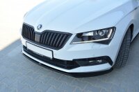 Maxton Design Front extension V.2 black gloss - Skoda Superb MK3