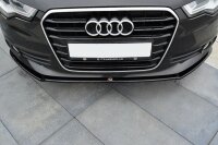 Maxton Design Front extension V.1 black gloss - Audi A6 C7