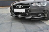 Maxton Design Front extension V.1 black gloss - Audi A6 C7