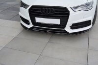 Maxton Design Front extension V.1 black gloss - Audi A6...