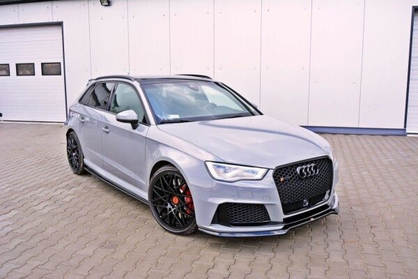 Maxton Design Front extension V.1 black gloss - Audi RS3 8V Sportback