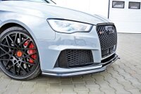 Maxton Design Front extension V.1 black gloss - Audi RS3 8V Sportback