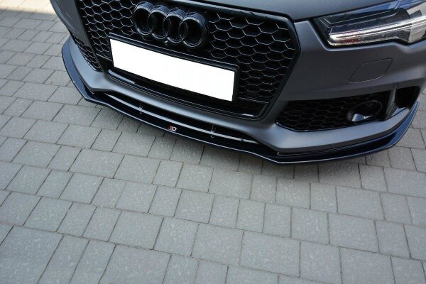 Maxton Design Front extension V.1 black gloss - Audi RS7 Facelift