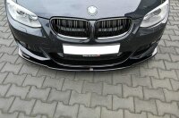 Maxton Design Front extension V.1 black gloss - BMW 3 Series E92 M Package Facelift