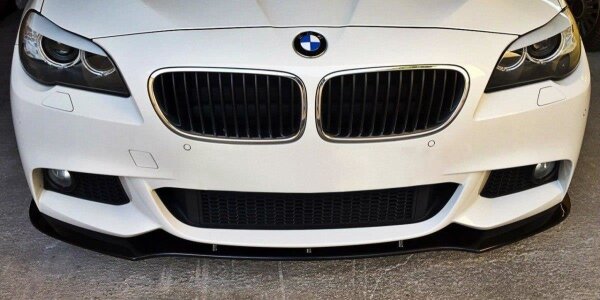 Maxton Design Front extension V.1 black gloss - BMW 5 Series F10/F11 M Package