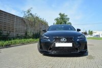 Maxton Design Front extension V.1 black gloss - Lexus IS MK3 Facelift F-Sport