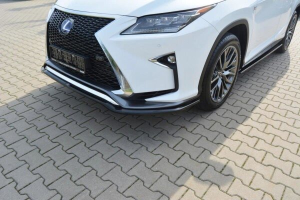 Maxton Design Front extension V.1 black gloss - Lexus RX MK4 F-Sport