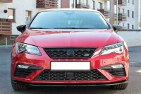 Maxton Design Front extension V.1 black gloss - Seat Leon Cupra / FR MK3 FL