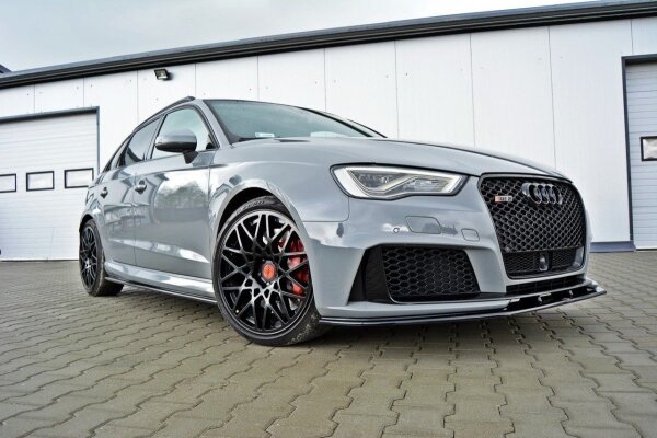 Maxton Design Front extension V.2 black gloss - Audi RS3 8V Sportback