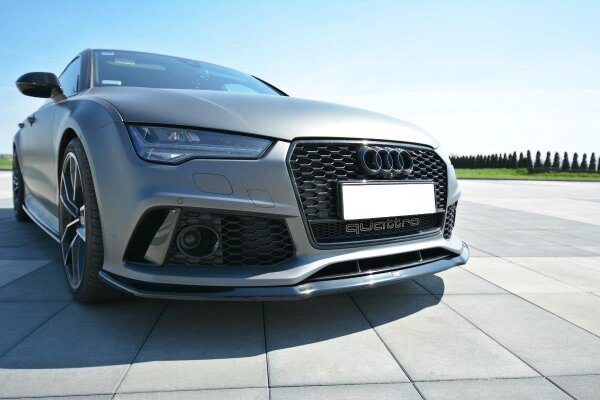 Maxton Design Front extension V.2 black gloss - Audi RS7 Facelift