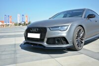 Maxton Design Frontansatz V.2 schwarz Hochglanz - Audi RS7 Facelift