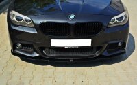 Maxton Design Front extension V.2 black gloss - BMW 5 Series F10/F11 M Package