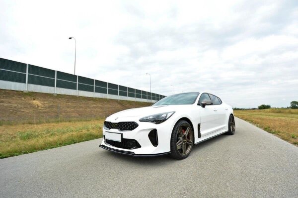 Maxton Design Front extension V.2 black gloss - Kia Stinger GT