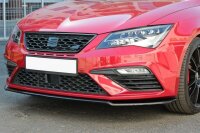 Maxton Design Front extension V.2 black gloss - Seat Leon Cupra / FR MK3 FL