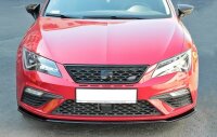 Maxton Design Front extension V.2 black gloss - Seat Leon Cupra / FR MK3 FL