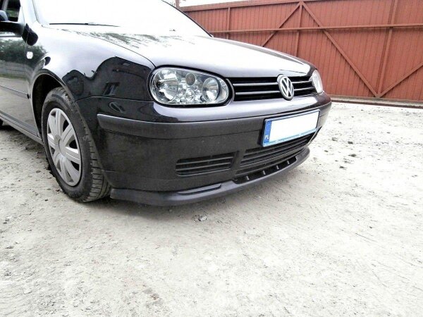 Maxton Design Front extension black gloss - VW Golf 4