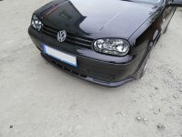 Maxton Design Front extension black gloss - VW Golf 4